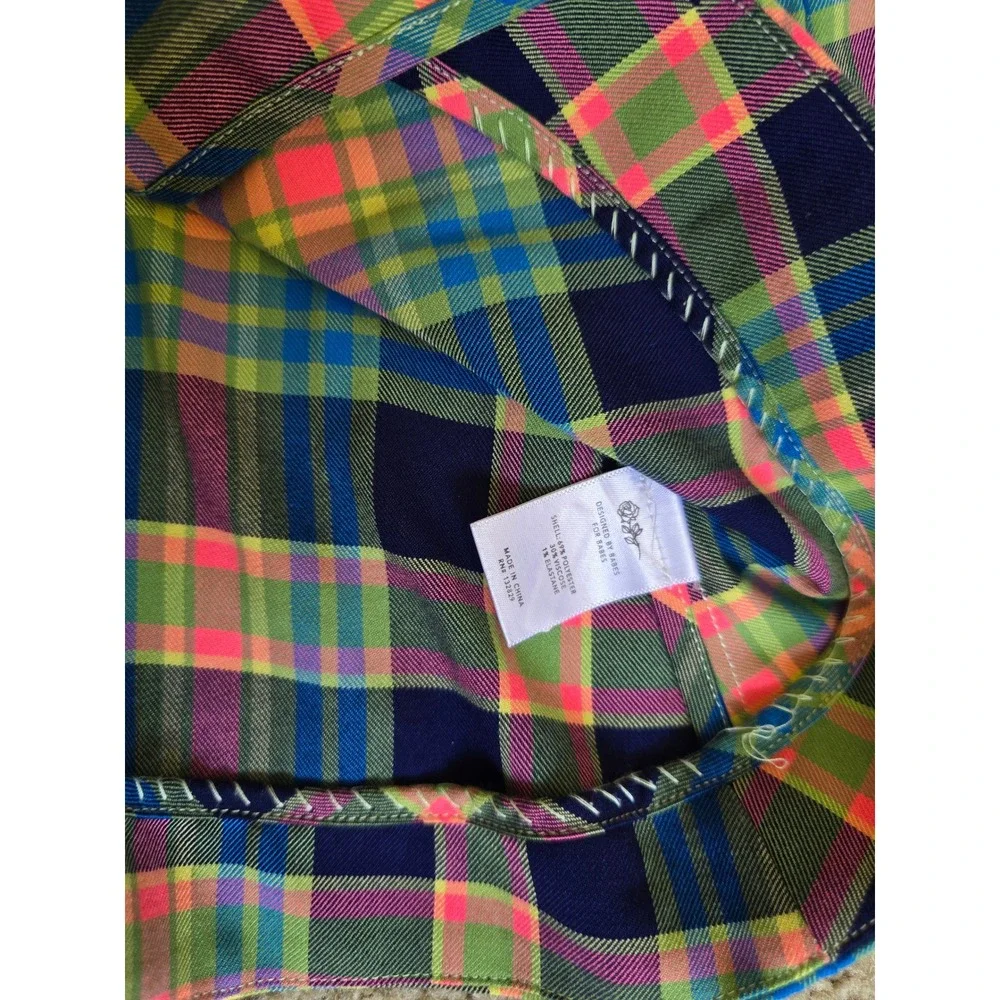GRLFRND Loren Plaid Jacket Blazer in Multi‎ Plaid Maximalist Size Small